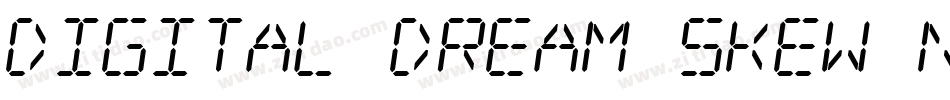 Digital dream Skew Narrow字体转换